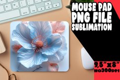 Playful Colorful Flower 3D Pad: Sublimation Joy Product Image 1