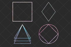 Holographic Geometry Clipart Product Image 3