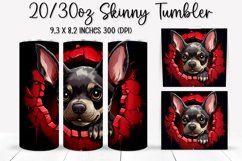 Valentine Dog - Tumbler Sublimation Design Product Image 1