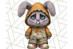 Halloween Bunny Clipart, Cute Bunnies in Costumes PNG Product Image 5