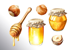 Huzelnuts. Hand drawn watercolor collection Product Image 18