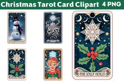 Christmas Tarot Card Clipart Bundle PNG Product Image 2