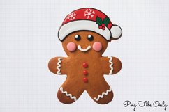 Cute Christmas Gingerbread Clipart PNG Product Image 1