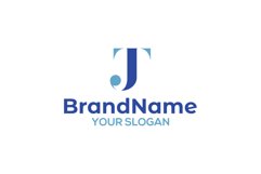 Simple Initial TJ Logo Design Product Image 1
