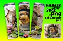 3D Hole in Wall Wrap: Cute Spring Animals and Flowers Product Image 1