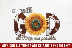 With God All Things Are Possible PNG Product Image 1