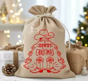 Cowboy Christmas svg, png Howdy Christmas printable file cut Product Image 5