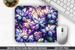 Flowers Mouse Pad Sublimation, Summer Mouse Pad PNG Product Image 1
