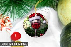 Christmas Santa Wineglass Ornament | Christmas Ornament PNG Product Image 1