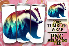 Sweet reflections 20oz tumbler wrap, Animals Art Product Image 1