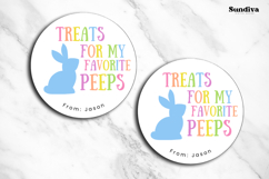 Easter Treat Round Sticker Canva Template - 3 Product Image 3