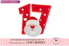 Christmas Santa Numbers machine embroidery bundle 2312V Product Image 4