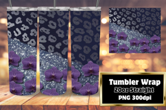 RICH 20oz Sublimation Tumbler Design , Leopard Print Product Image 1