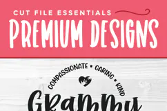Grammy svg - a Grammy heart grandma svg for crafters Product Image 3