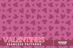 St Valentine's Day Hearts Cupid Love Seamless Pattern PNG Product Image 1