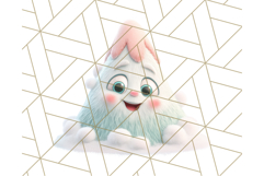 Kawaii Christmas Yeti PNG Clipart, Cute Bigfoot Holiday Art Product Image 5