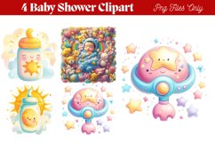 Baby Shower Clipart PNG Product Image 1