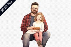 Dad and Daughter Sublimation - Dad Sublimation Design Product Image 1