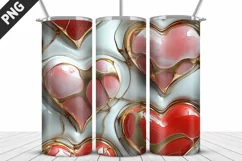 Valentines Love Skinny Tumbler PNG Wrap| Valentines Tumbler Product Image 2