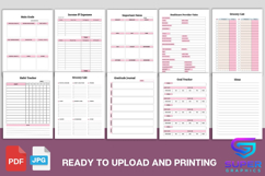 All-In-One Ultimate Life &amp; Wellness Planner Canva Bundle KDP Product Image 7