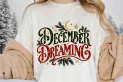 December Dreaming PNG - Vintage Christmas Crescent Moon Product Image 2
