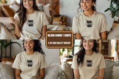 Gildan 64000 Model Mockup, Gildan White TShirt Mockup Product Image 1