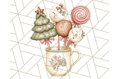Christmas Sweet Shoppe Clipart PNG, Pastel Bakery Art Product Image 5