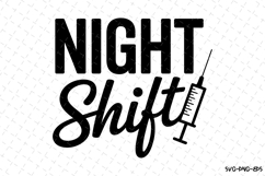Night Shift Svg | Nurse Svg | Svg Cut Files Product Image 1