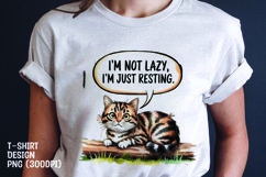Cat sarcastic t-shirt sublimation png Product Image 1
