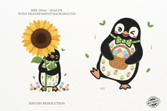Spring Penguin Clipart Product Image 2