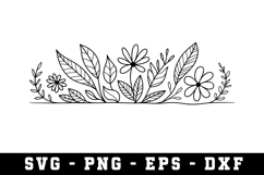 Wildflowers Svg Design | Svg Files for Cricut Product Image 1