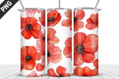 Flowers Tumbler Wrap | Sublimation Design | Tumbler PNG Product Image 1