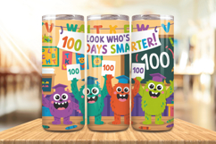 100 Days Of School Tumbler wrap, Teacher Day 20oz Tumbler Product Image 1
