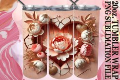 Enchanted Journeys 20oz tumbler wrap, 3D Heart Product Image 1