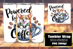 LUXURIOUS 20oz Tumbler Template , Coffee Dog Product Image 1