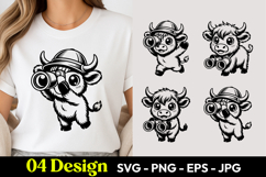Explorer Cow SVG PNG Product Image 1