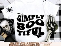 Simply Bootiful SVG, Halloween SVG, Spooky SVG, Creepy SVG Product Image 2