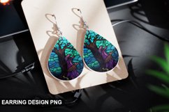 Stained Glass Halloween Earring Design Product Image 1