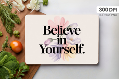Inspirational Quotes Cutting Board PNG Design, Motivational Product Image 1