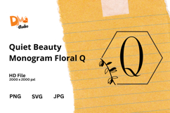 Quiet Beauty Monogram Floral Product Image 1