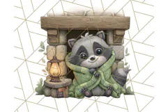 Cozy Cabin Critters Clipart PNG, Fall Animal Png Product Image 5