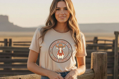 Raised on Sweet Tea Tea &amp; Cattle Png, Western Cowgirl Badge Product Image 1