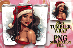 GIFT OF JOYFULNESS 20oz TUMBLER WRAP, Xmas Girl Product Image 1