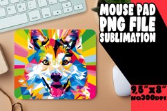 Colorful Abstract Dog Wrap for Sublimation PNG Product Image 1