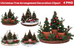 Christmas Tree Arrangement Decoration Clipart PNG Product Image 1