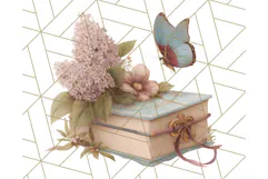 Vintage Butterfly PNG Clipart, Fairytale Cottagecore Images Product Image 5