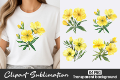 Yellow Flower Cluster Clipart PNG Product Image 1