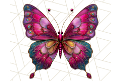 Metallic Butterfly Clipart PNG Clipart, Vibrant Butterfly Product Image 5