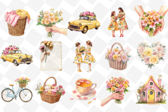Romantic Mothers Day Clipart - Set Of 40 Png Bundle Product Image 2