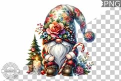 Christmas Gnome Sublimation - Clipart PNG Design Product Image 1